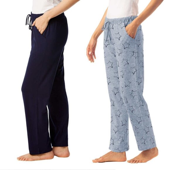 NWT Lucky Brand 2-Pack Lightweight Ultra Soft Relaxed Fit Lounge Pj Pants - Picture 2 of 7